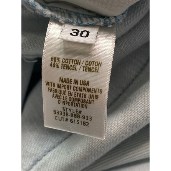 Bella Dahl Harlow 70s Chambray Flare Pants Jeans Sz 30 Boho Soft High Rise Light - Picture 5 of 9